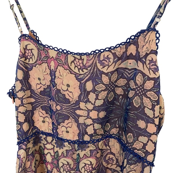 * NWOT FoxieDox Anthropologie High-Low Maxi Dress Size Medium Sheer Mini - Picture 10 of 13